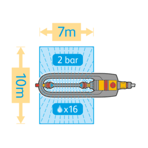 Hozelock Rectangular Sprinkler Pro 220 M